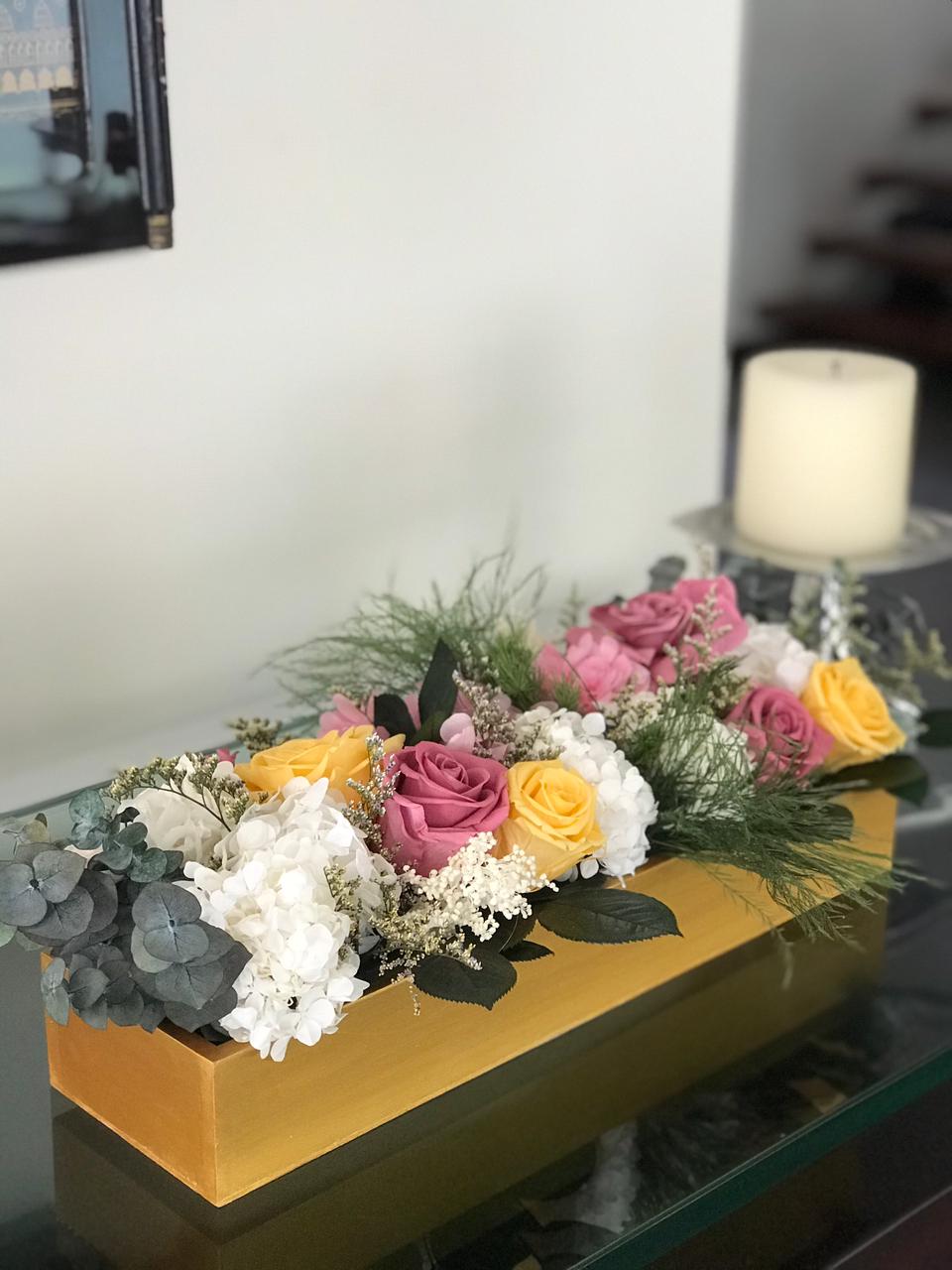 Centros de Mesa con Flores Preservadas